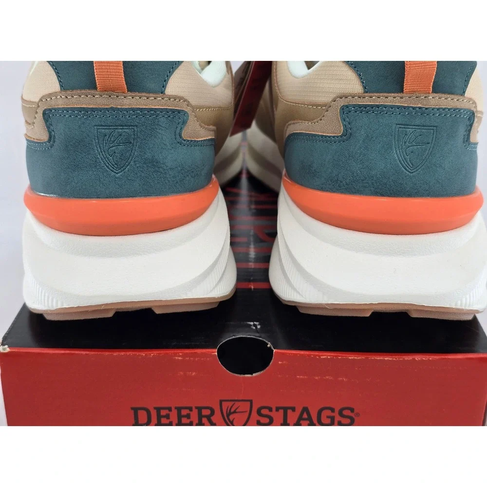 Deer Stags Gravity Sneakers Mens 13 Wide Taupe Comfort Walking Shoes - New
